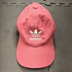 Adidas Trefoil Logo Pink Dad Hat Adjustable Strapback Cap